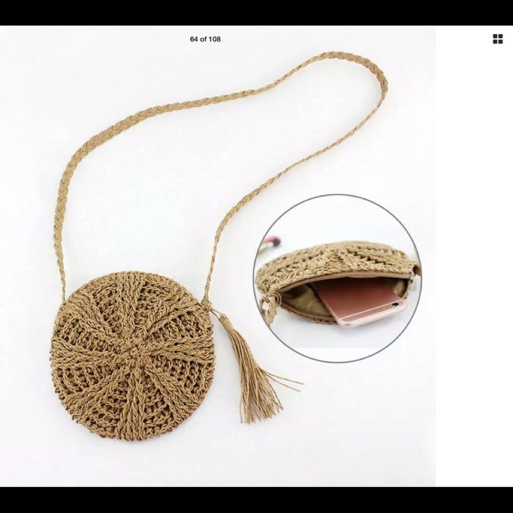 NWT Beautiful Mini crocheted purse